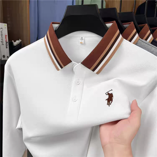StrideRib Emblem Polo T-Shirt
