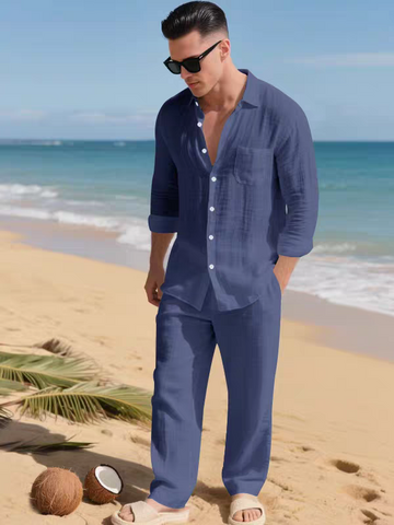 Coastal Dune Linen Lounge Set