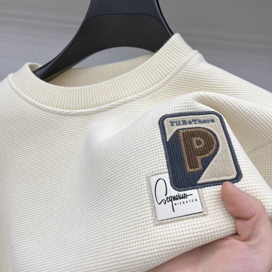 Obsidian Crest Waffle Knit T-Shirt