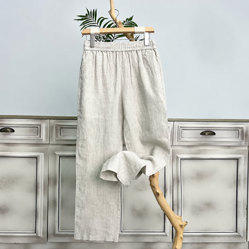 Linen Mist Drift Relaxed Trousers