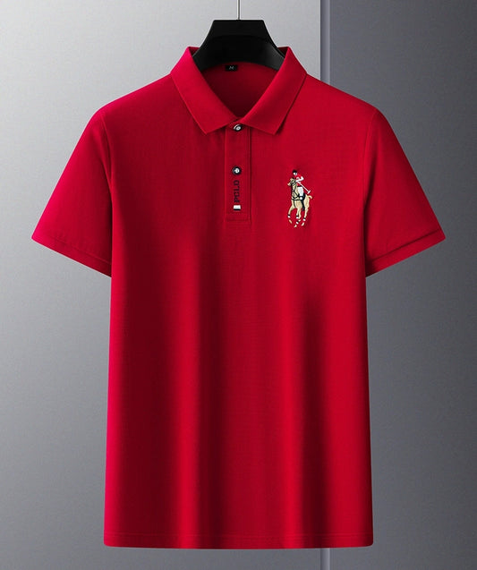 Red Wine Rider Polo T-Shirt