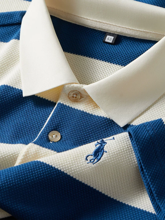 Saddlecrest Regal Stripe Polo T-Shirt