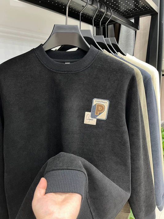 Obsidian Crest Waffle Knit T-Shirt