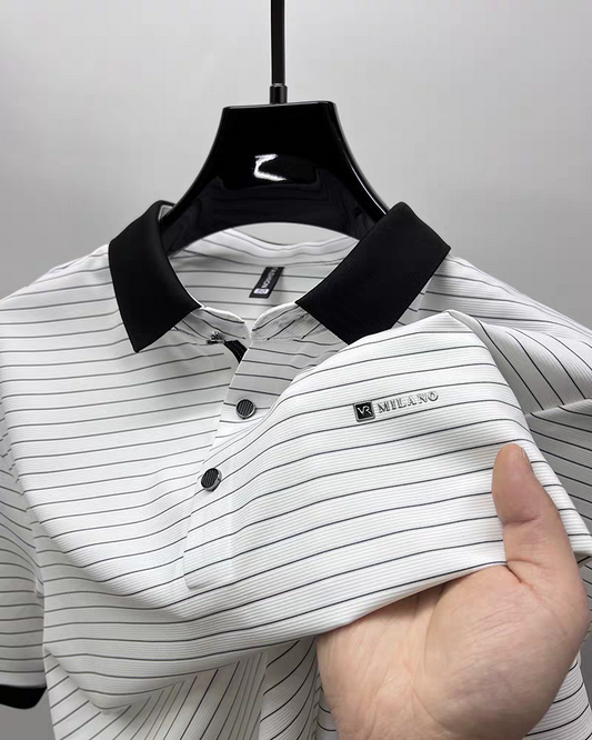 Frostline Noir Crest Polo