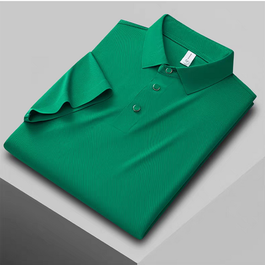 Dark Green AeroLuxe EmberMist Polo T-Shirt