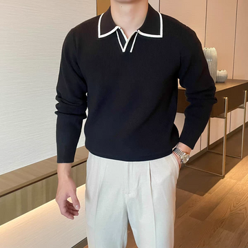Regal Riviera Knit Collar Summer T-Shirt