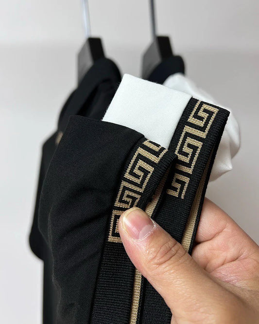 White Vanguard Luxe Insignia Polo