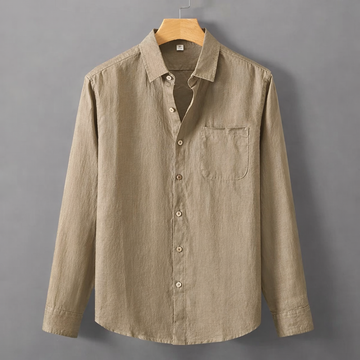 Mistfall Weave Linen Casual Shirt