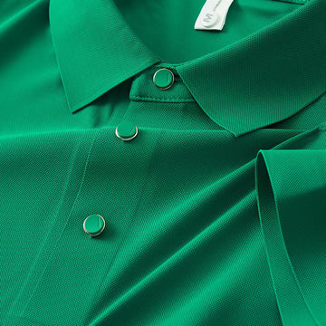 Dark Green AeroLuxe EmberMist Polo T-Shirt