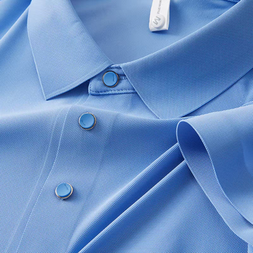 Sky Blue AeroLuxe EmberMist Polo T-Shirt