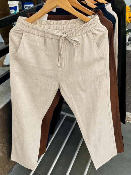 Old Money Linen Drift Lounge Trousers