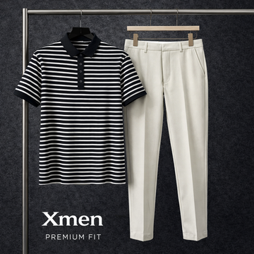 Obsidian Stripe Elite Polo Set