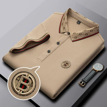 Monogram Collar Elite Polo T-Shirt