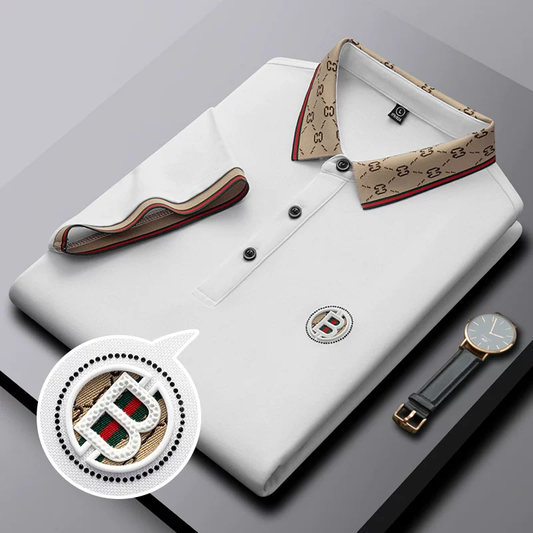 Monogram Collar Elite Polo T-Shirt