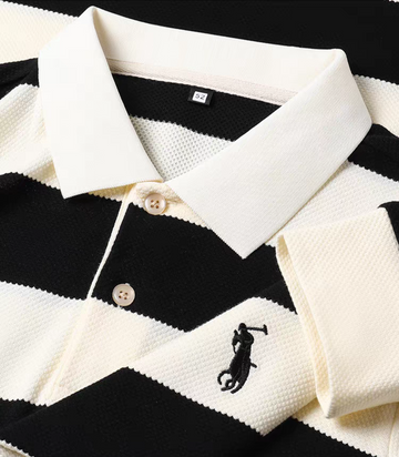 Dominion Stripe Polo Full Sleeve T-Shirt